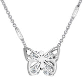 Collier papillon pour femmes et filles, bijoux cadeaux en acier inoxydable